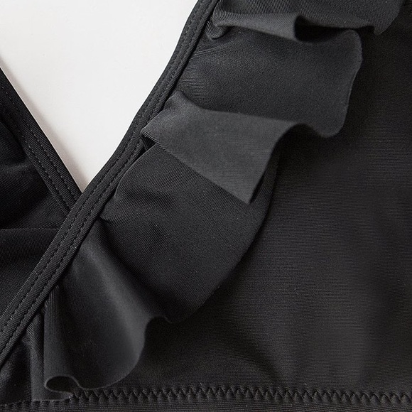 Black & Leopard Falbala Bikini Set - Picture 5 of 6